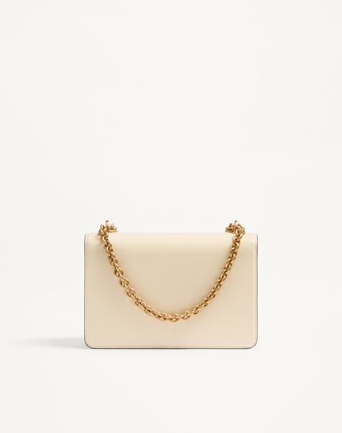 Valentino Garavani - Valentino Garavani Vain Shoulder Bag In Shiny Calfskin - Butter - Woman - Shoulder Bags